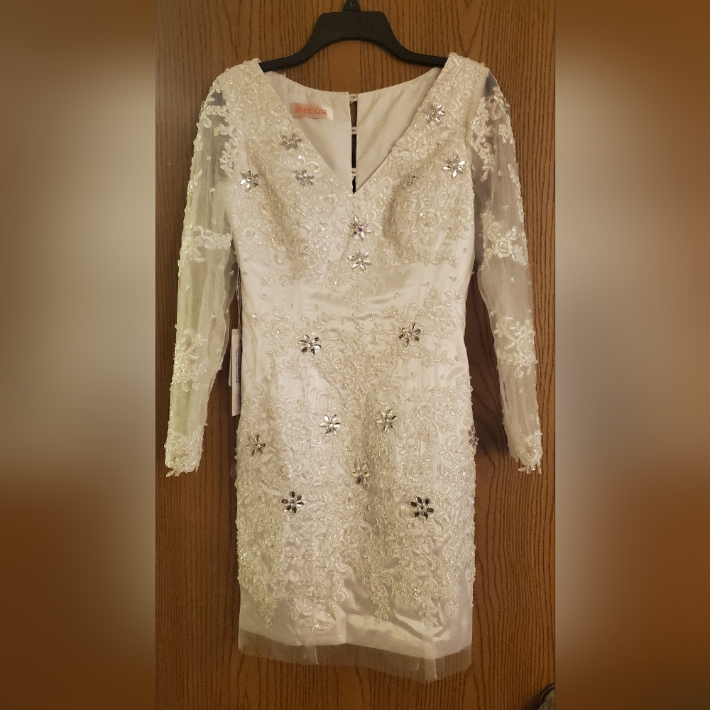 White cocktail/ semi-formal / special event dress